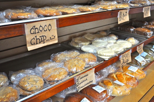 Fresh baked goodies ready to go home with you.